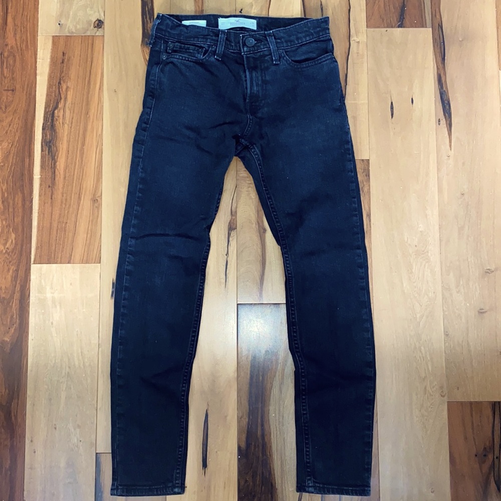 NWOT|HOLLISTER BLACK SKINNY JEANS|MENS W26 L30